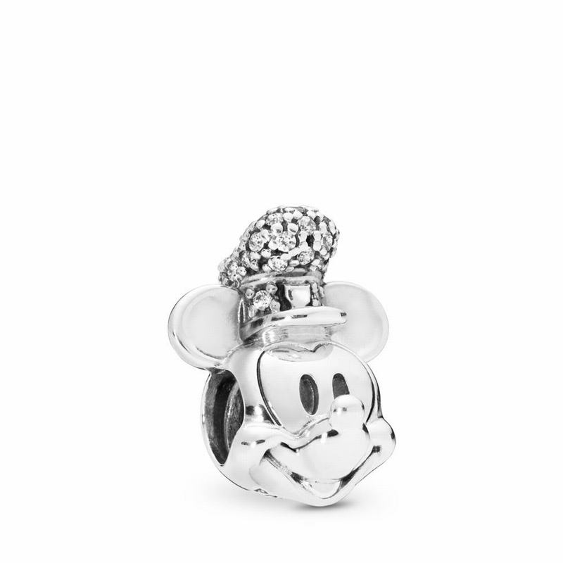 Pandora Disney Shimmering Steamboat Willie Portrait Charm Silver Egypt PO2694308